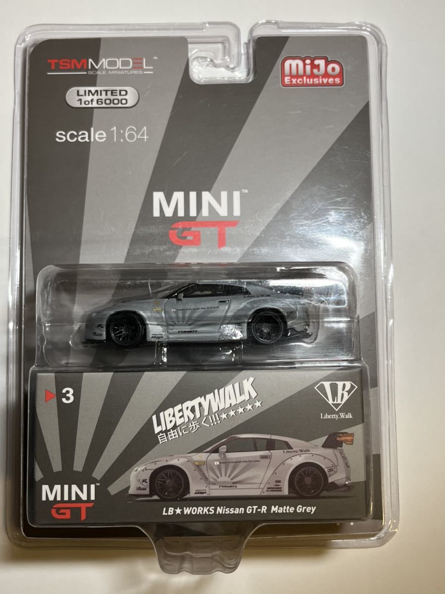 MINI GT LB☆WORKS Nissan GT-R Matte Grey リバティワークス 日産 R35 