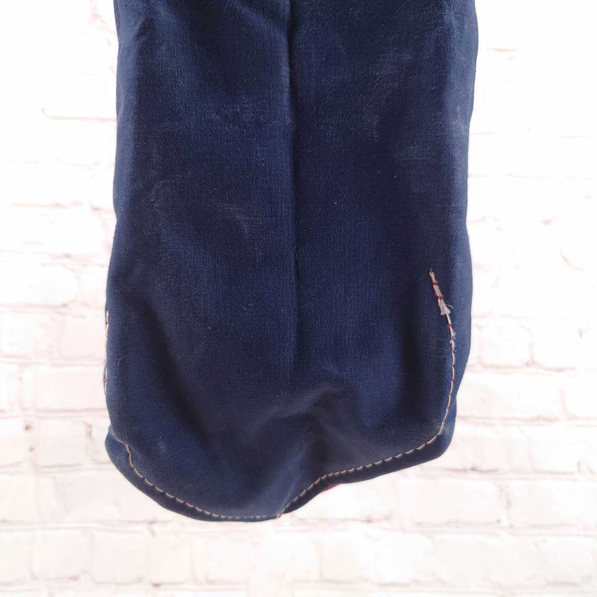 80s L.L.Bean デラックストート ラージ レッド×ネイビー LLBEAN 