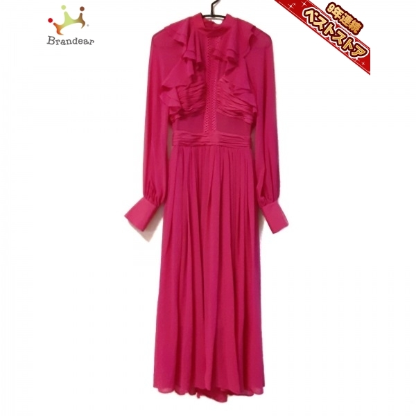 セルフポートレイト self-portrait - ピンク レディース ハイネック/長袖/ロング ワンピース