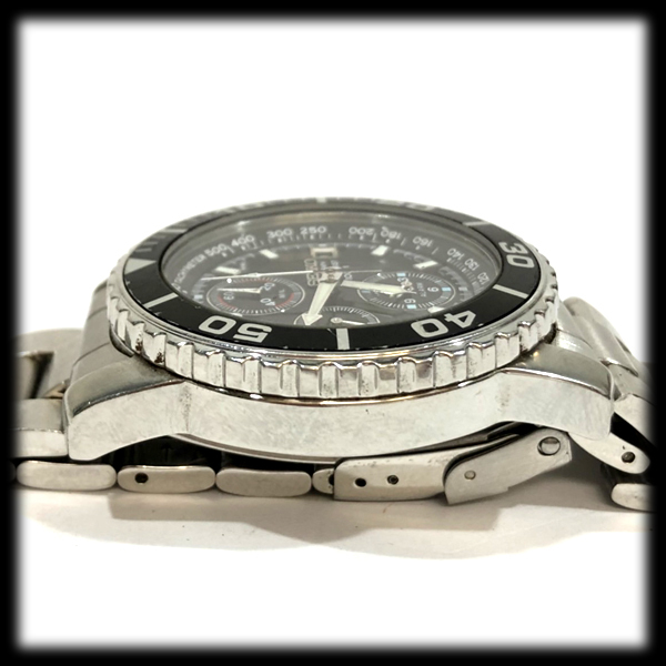セイコー】 SEIKO ダイバーズ クロノグラフ 100m タキメーター 7T62