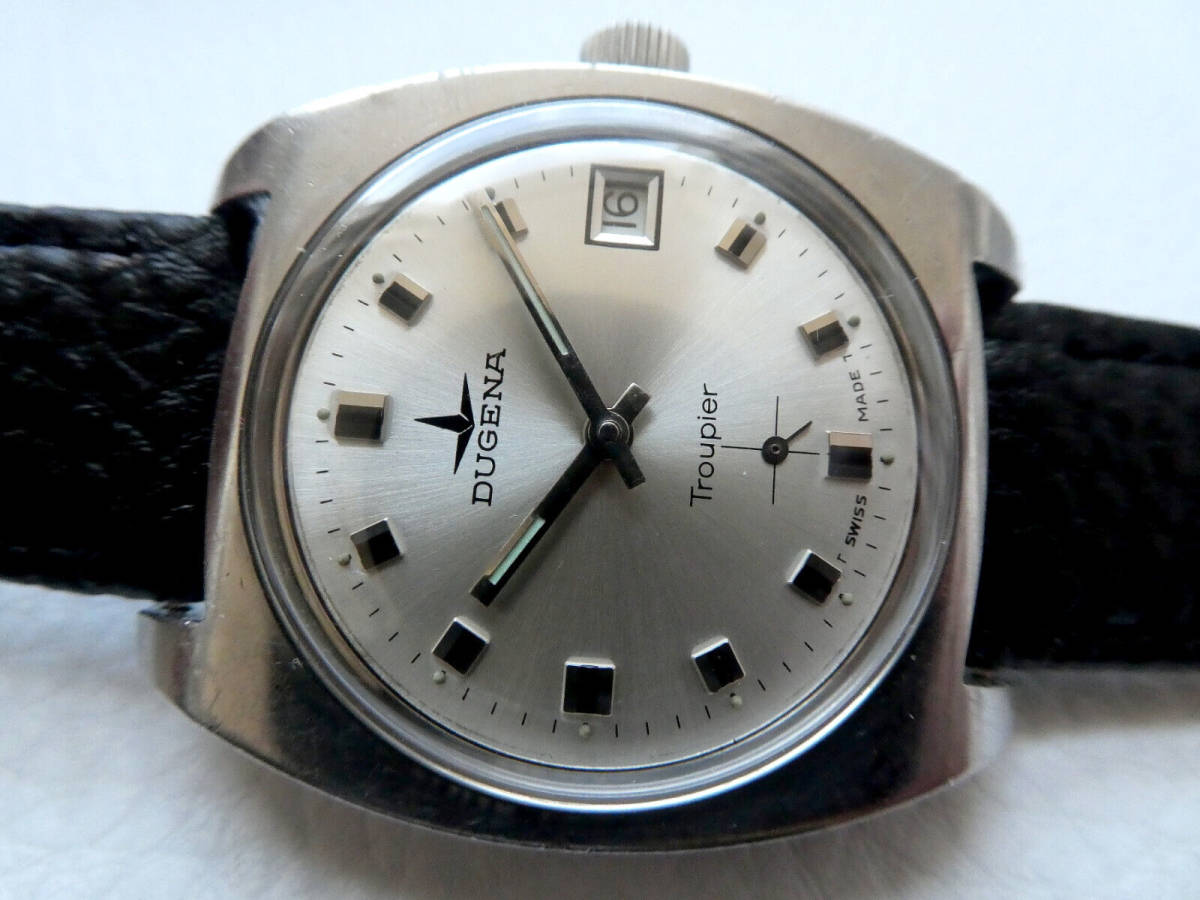 ag8◇◇DUGENA TROUPIER 手巻き cal.3910 レア 貴重 ヴィンテージ 