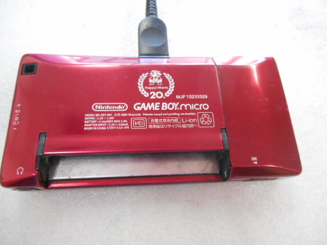 ♪ジャンク Nintendo GAME BOY micro ゲームボーイ ミクロ Happy mario