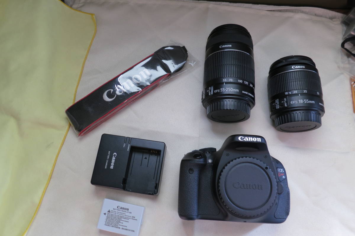 美品 キヤノン Canon EOS Kiss X5 ＋ダブルズームキット18-55㎜＋55 