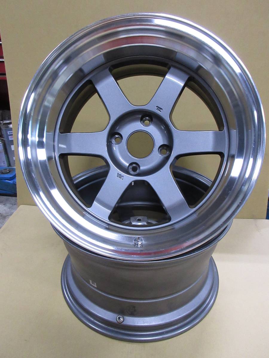 TE37V 17インチ×9J 4穴 114.3 VOLK Racing 9Jx17 オフセット-10