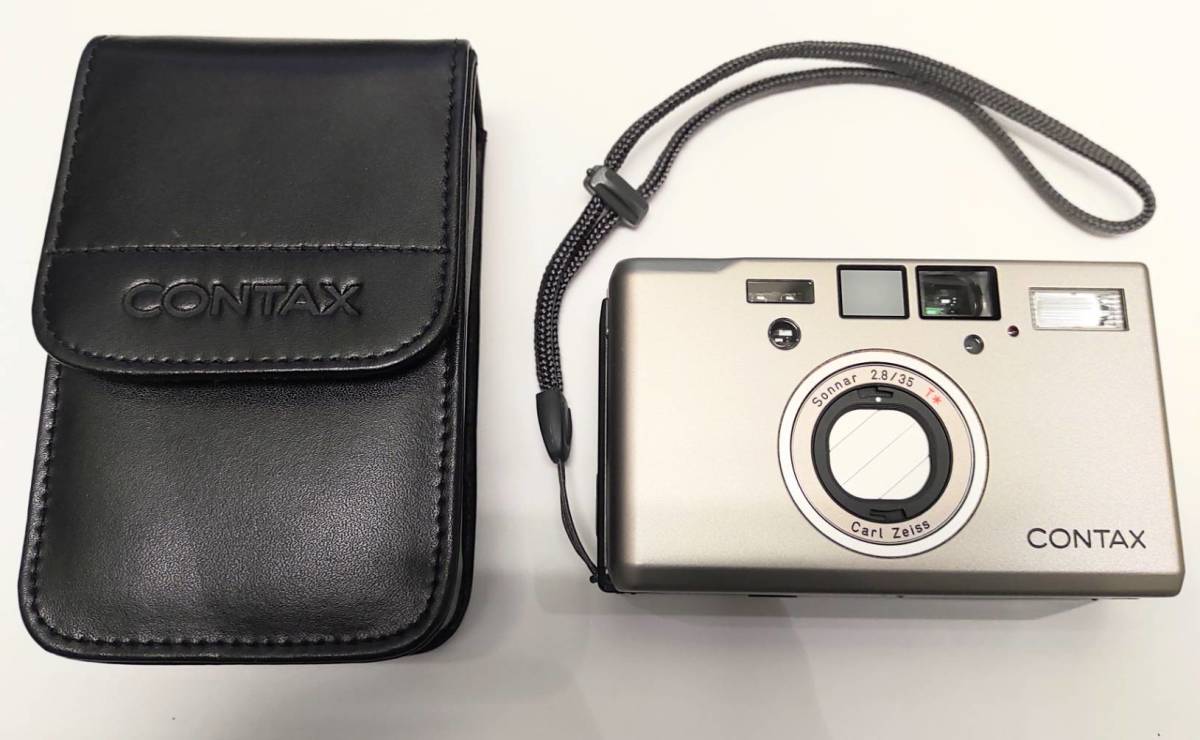 超美品/ジャンク】CONTAX T3 シルバー 前期 フィルムカメラ ケース付 B