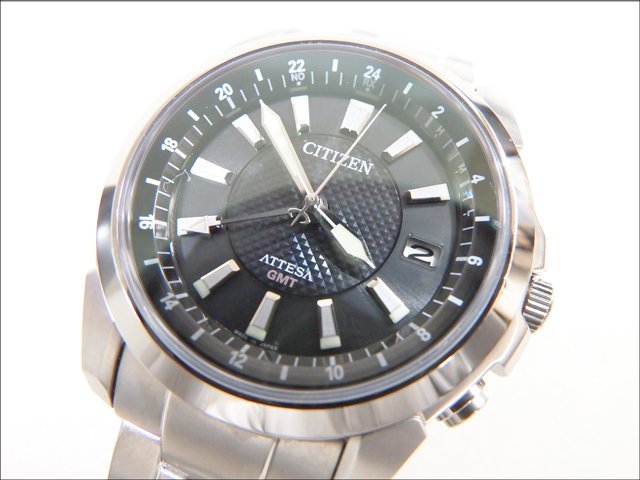 良品 CITIZEN/シチズン ATESSA/アテッサ GMT エコドライブ◇H116 