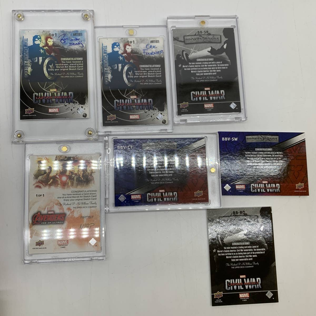 12847)MARVEL マーベルシリーズ トレーディングカード まとめ 中古品