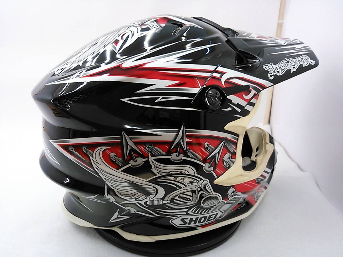 SHOEI オフロード VFX-W K-DUB 3 美品 SHOEI VFX-W K-DUB3 ケビン・ウインダム限定モデル セキュリティ