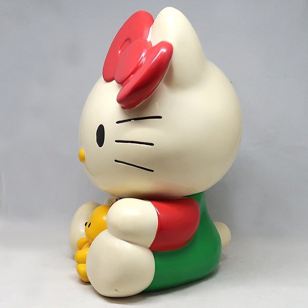 DKG☆ 当時物 ハローキティ 特大 貯金箱 ソフビ フィギュア ユタカ 