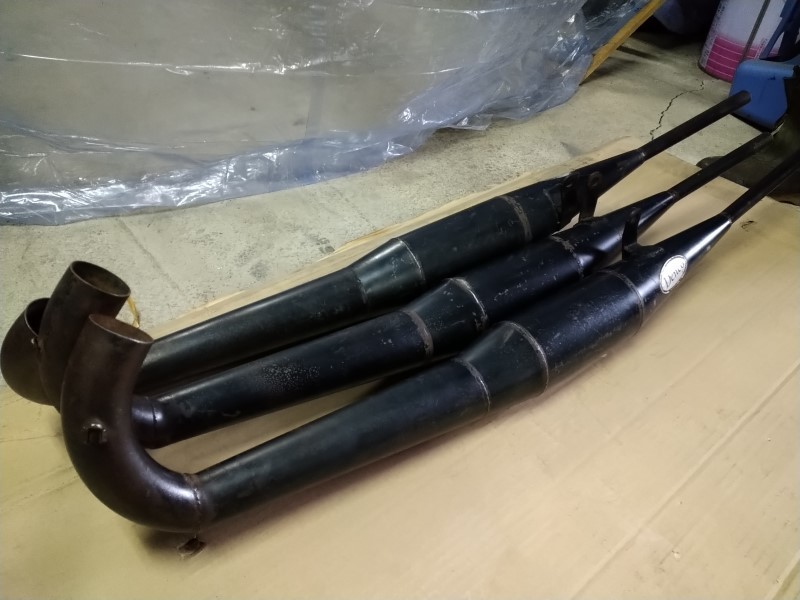 中古】Kawasaki マッハⅢ（500SS)用 Denco マフラーチャンバー（レース 