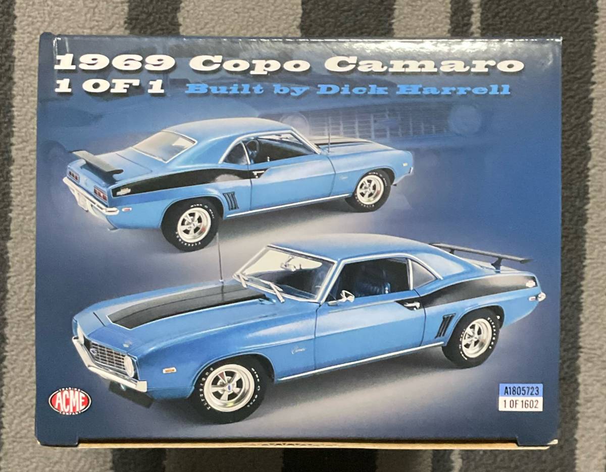 ACME 1:18 1969 シボレー Copo Camaro 1 of 1 - Built by Dick Harrell