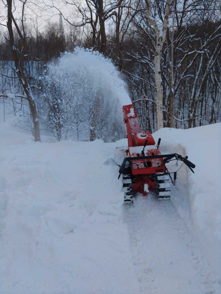 実働 ジャンク 札幌発 土屋機械製作所 名機 除雪機 ロビンエンジン 