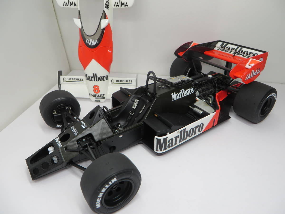 素人 完成品 アオシマ ビーマックス マクラーレン MP4/2 イギリスGP 