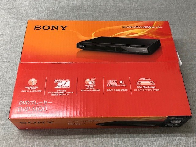 新品】SONYソニー DVDプレーヤー DVP-SR20 コンパクトデザインのDVD