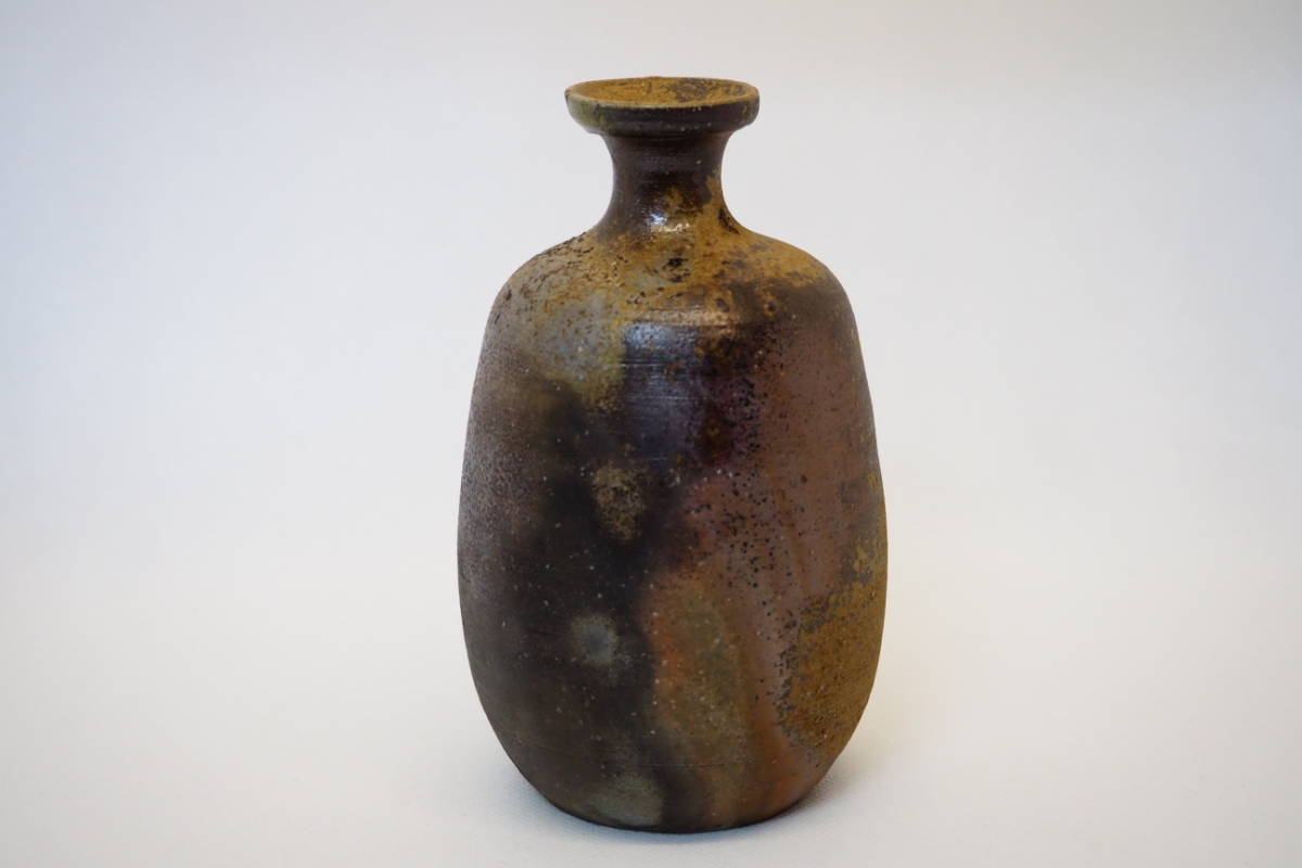 備前焼 小西陶古 酒器 徳利 猪口 栞 共箱