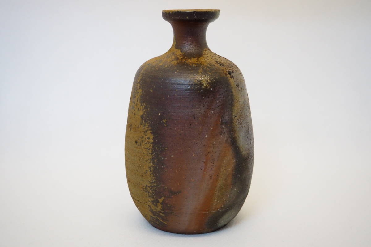 備前焼 小西陶古 酒器 徳利 猪口 栞 共箱