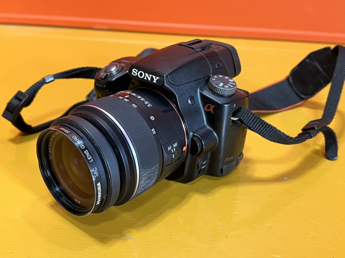 ソニー SONY デジタル一眼レフカメラ α55 SLT-A55V レンズキット SAL1855 DT :.5-5.6/18-55 SAM 中古品 動作未確認