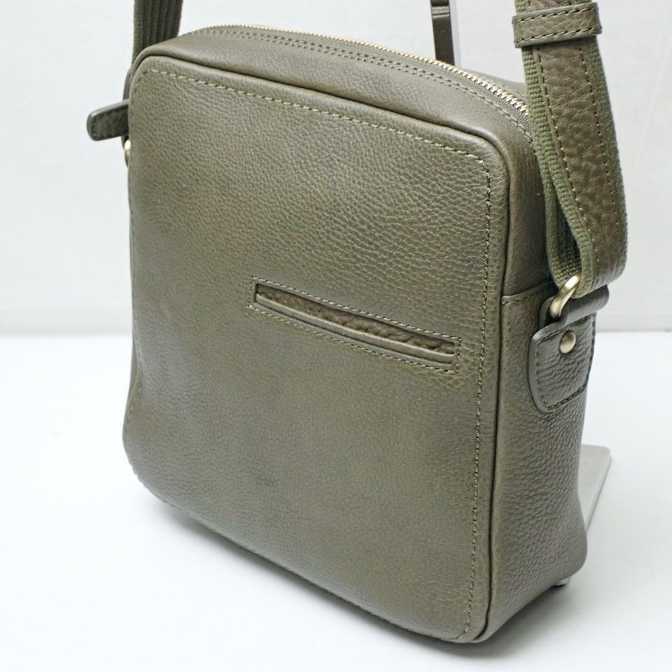 ☆美品 土屋鞄製造所 トーンオイルヌメ ジップトップショルダーバッグ 