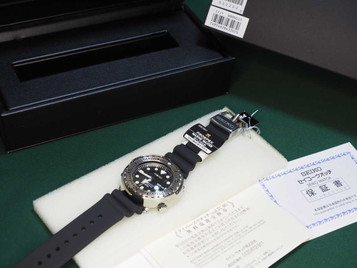 新品未使用 SEIKO PROSPEX SBBN033 マリーンマスター ツナ缶 飽和潜水