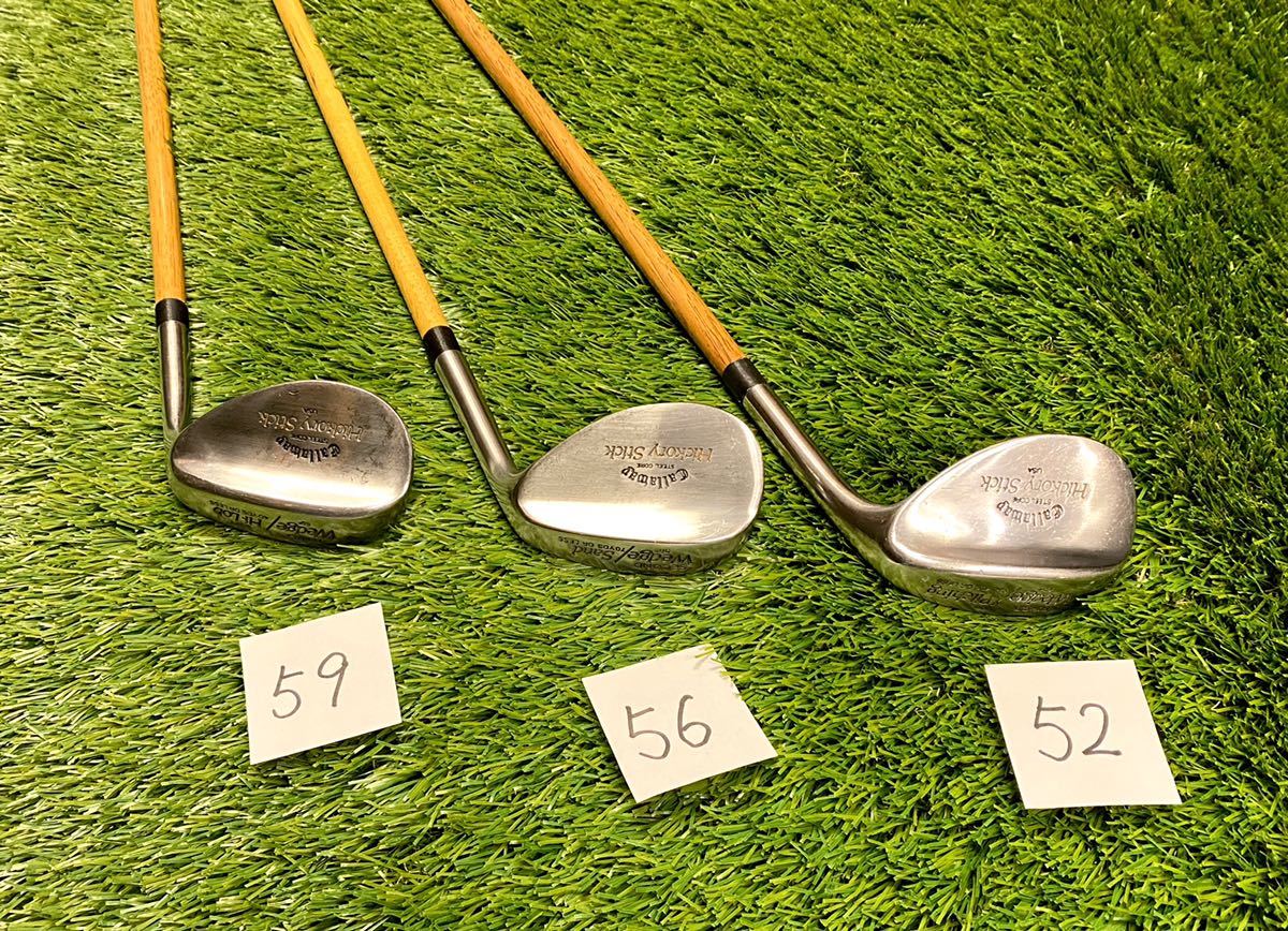 キャロウェイ　ヴィンテージ ヒッコリー　木製　レアー ウェッジ　52度　ピッチング