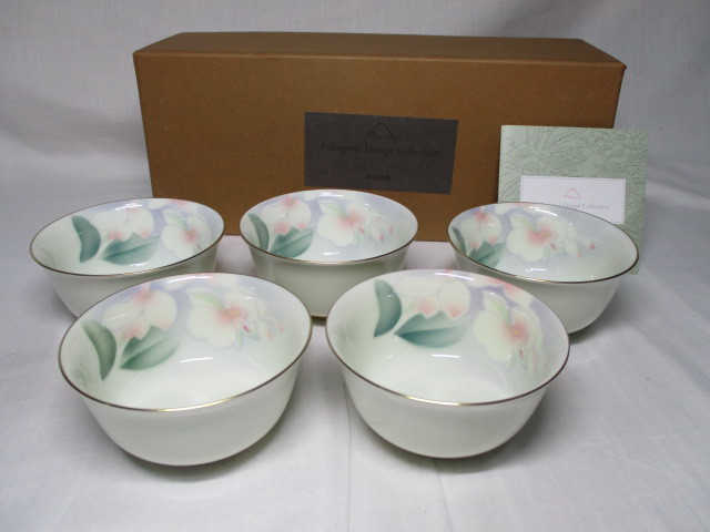 深川製磁 胡蝶蘭 深川製磁 胡蝶蘭 仙茶碗揃 急須 蓋付き