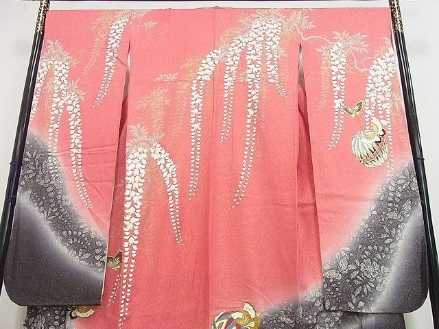 金彩 駒刺繍 暈し染め 正絹 平和屋着物□豪華振袖 逸品 平和屋着物