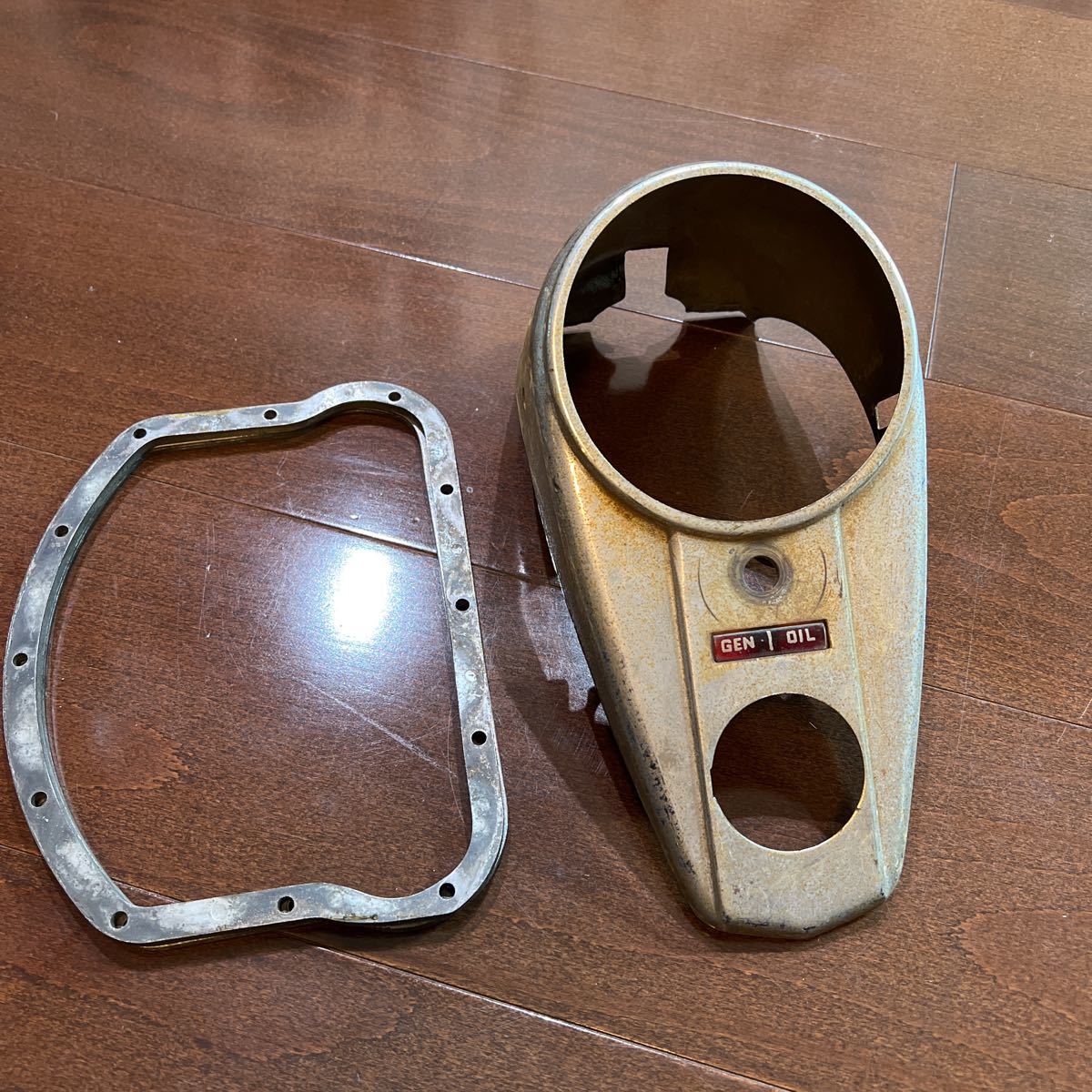 ハーレー パンヘッド ナックル メーターダッシュ メーターカバー パン