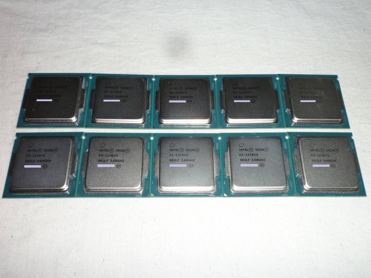 送料無料 INTEL XEON E3-1270V5 計10個 まとめて 現品限り 綺麗