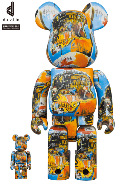 BE@RBRICK JEAN-MICHEL BASQUIAT #10 100％ & 400％ ベアブリック　メディコムトイ　ジャン＝ミシェル・バスキア