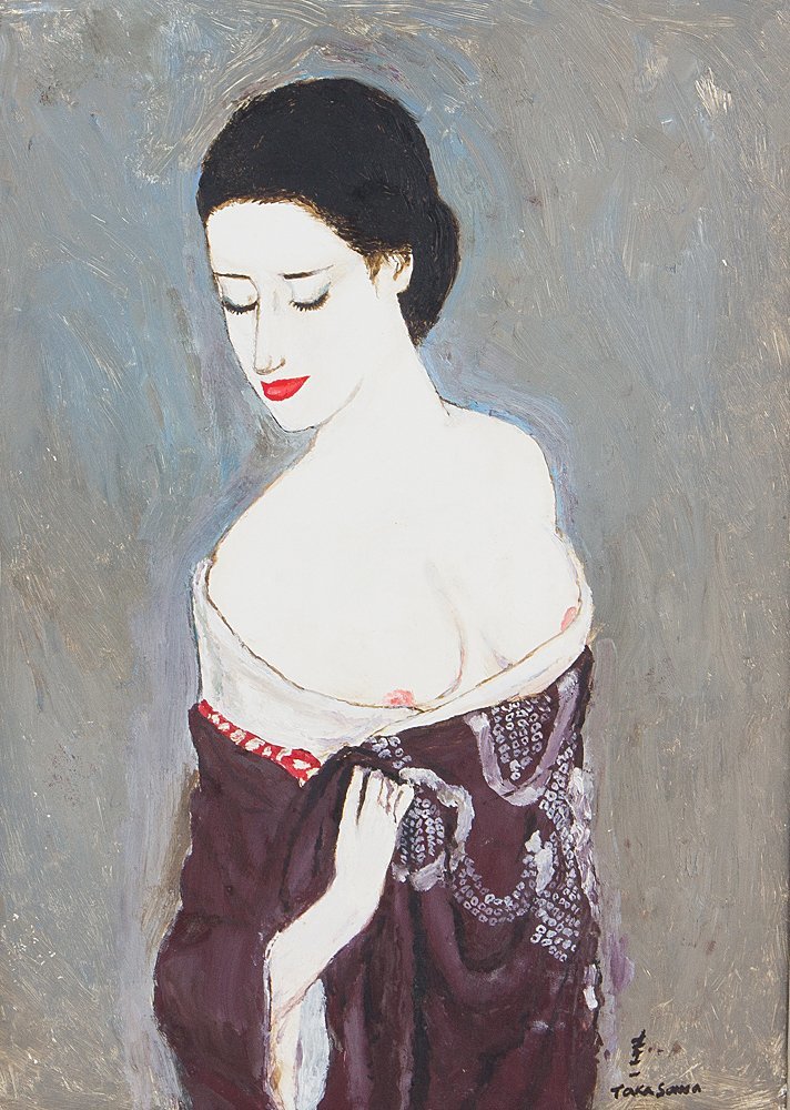 高沢圭一 絵画など美術品の販売と買取 五高沢圭一 ／ 額装 4号 油彩 真