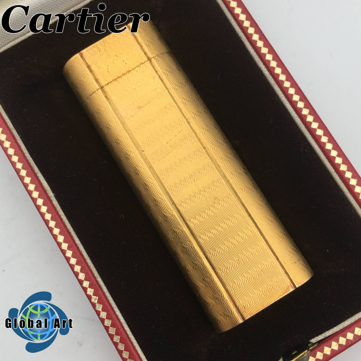  D01625/Cartier カルティエ/ガスライター/ゴールド/箱付/火花OK(カルティエ)｜売買されたオークション情報、yahooの商品情報をアーカイブ公開 - オークファン カルティエ