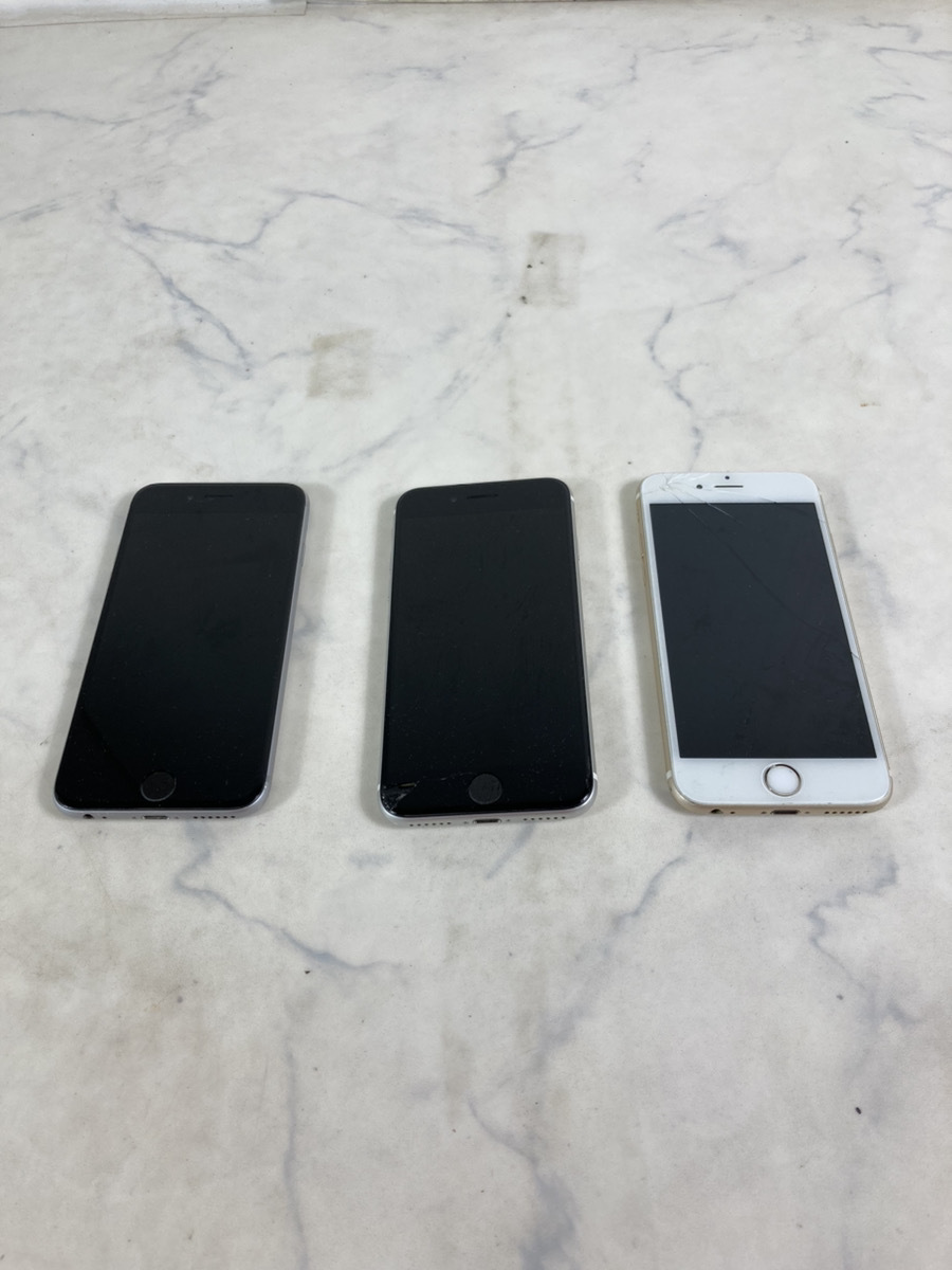 4657-01☆iPhone ジャンク品 3点セット iPhone6S/iPhone7☆ 携帯電話