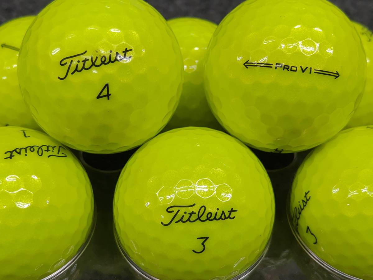 ☆高品質☆A級☆タイトリスト PRO V1 '21 イエロー 30球セット ゴルフボール☆ロストボール