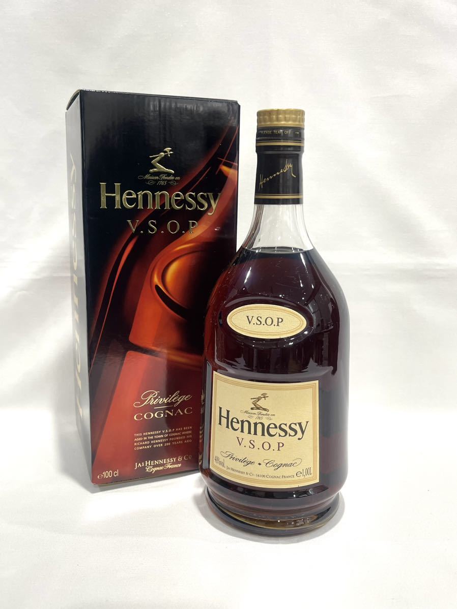 A84 Hennessy ヘネシー VSOP 1，000ml 1L 40% コニャック ウイスキー ブランデー 洋酒 箱付き