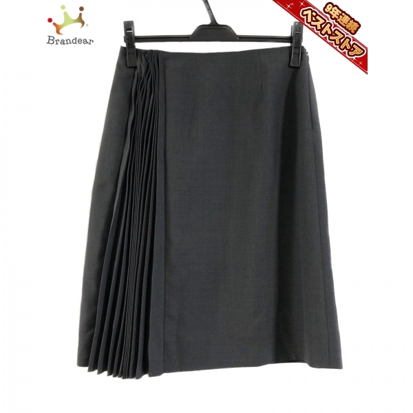 バレンチノ VALENTINO スカート サイズ8 M - ダークグレー レディース ひざ丈 ボトムス