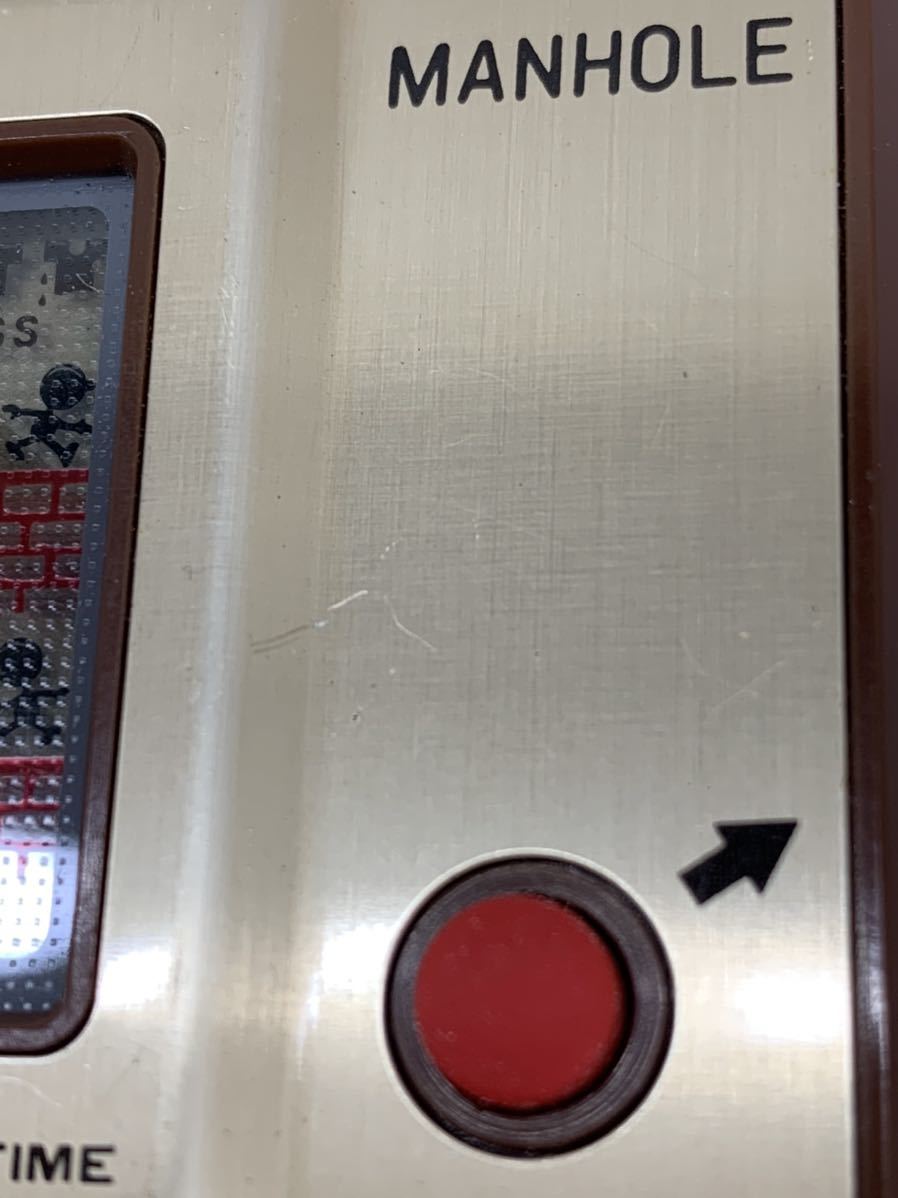 Nintendo/任天堂/GAME&WATCH/ゲーム&ウォッチ/ゲームウォッチ/MANHOLE/マンホール/MH-06/アラーム付 /液晶漏れなし/動作確認済/GOLD 