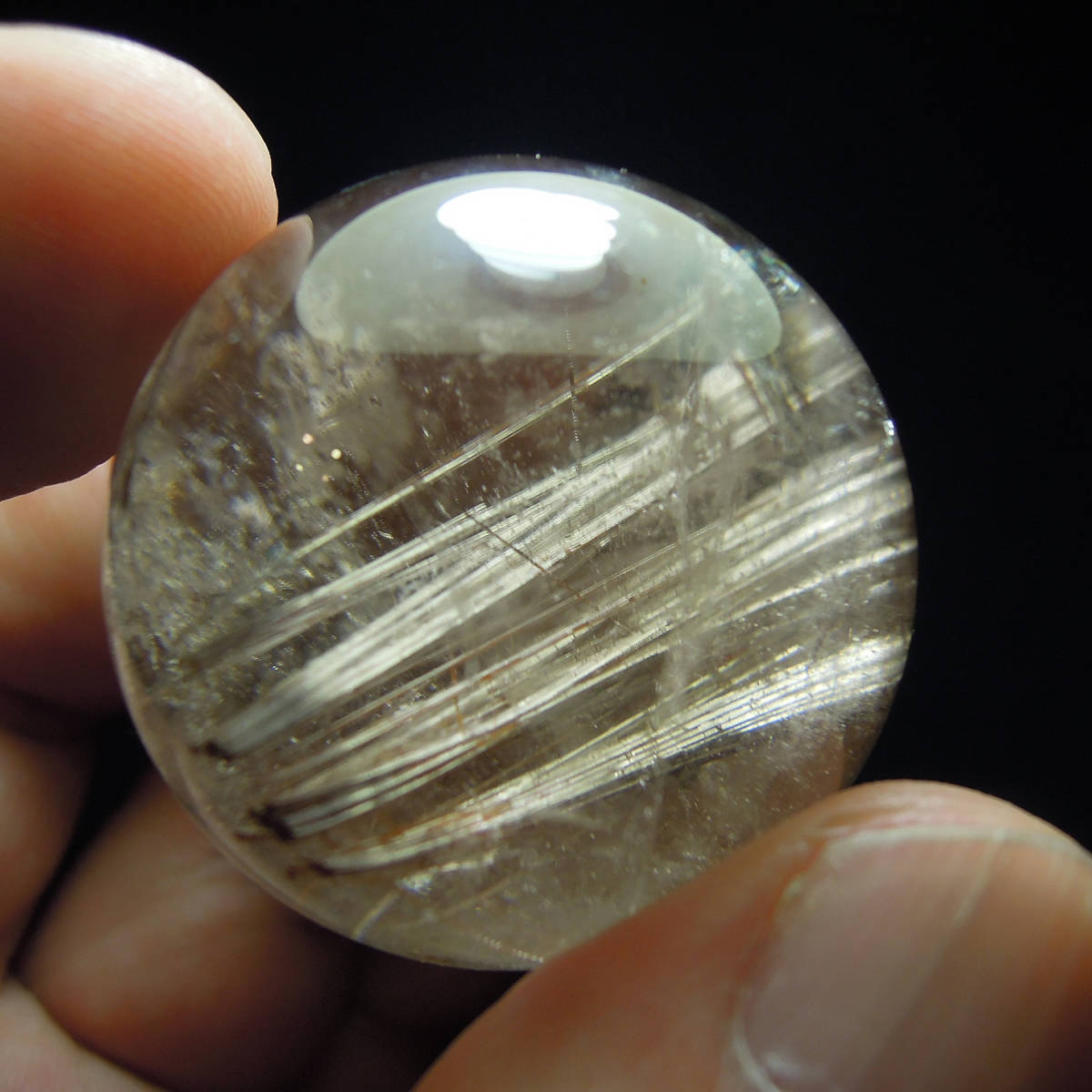 ルチルクォーツ 天然水晶 丸玉 約38mmΦ