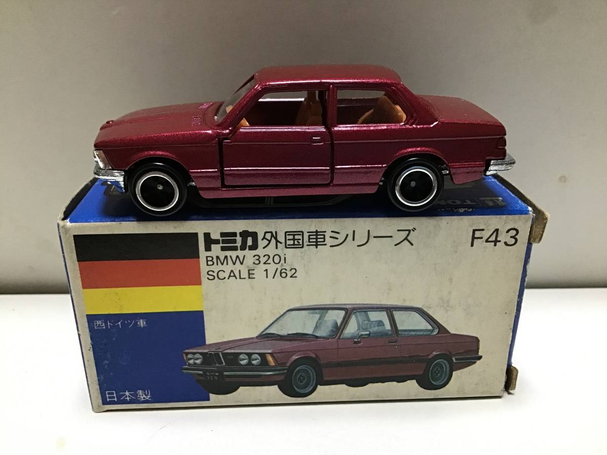 トミカ 外国車シリーズ 青箱 F43 BMW 320i 日本製 一般輸出仕様 ワイン