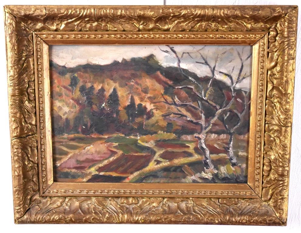 祥【真作】松本富太郎「スペイン壺の薔薇」油彩 珍しいミニミニサイズ