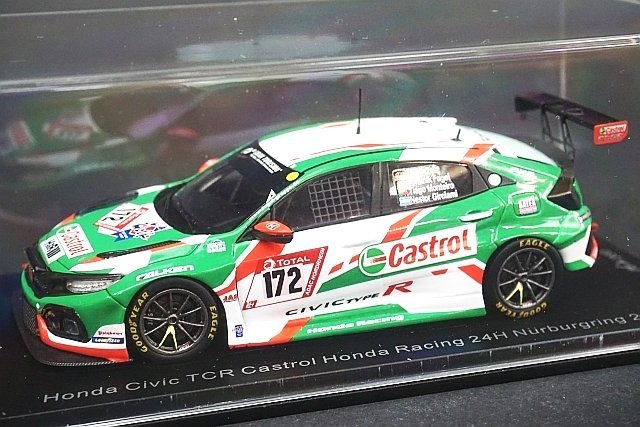 正規品，定番 Spark スパーク 1/43 HONDA ホンダ シビック TCR Castrol Honda Racing ニュルブルクリンク 24h 2021 #172 SG770(レーシングカー)｜売買されたオークション情報、yahooの商品情報をアーカイブ公開 - オークファ レーシングカー