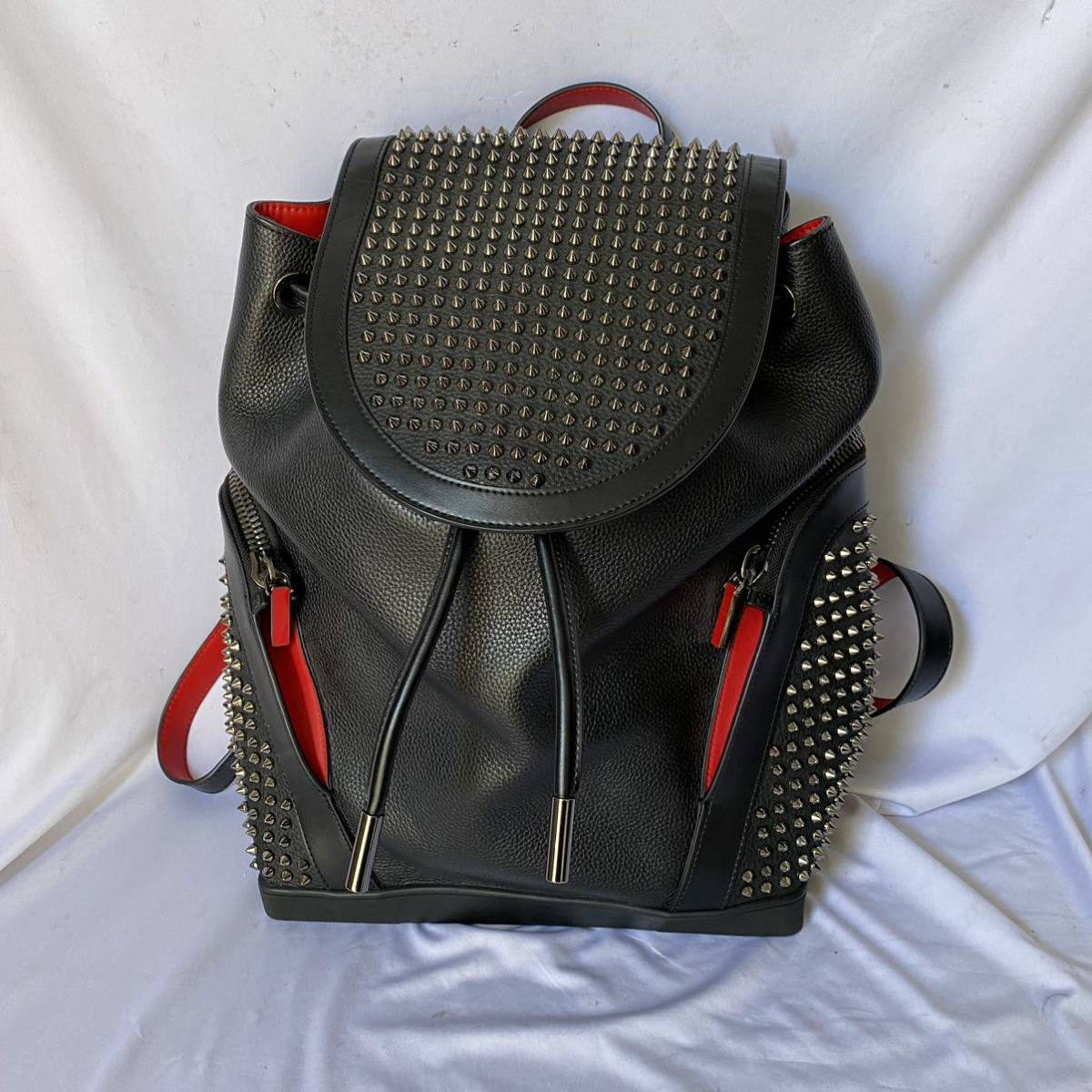 ☆【1円スタート】Christian Louboutin クリスチャン ルブタン バックパック リュック エクスプローラー スタッズ Christian Louboutin 