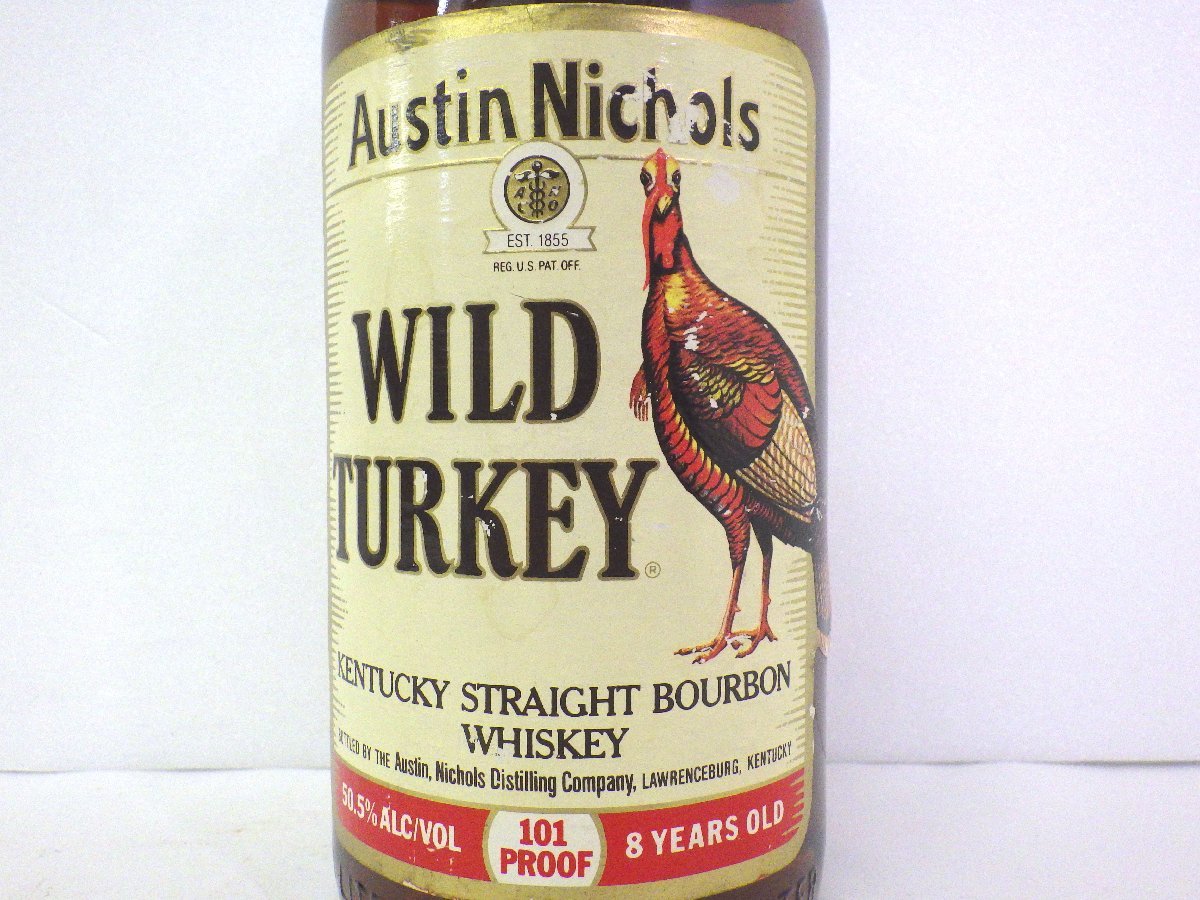 古酒・未開栓WILD TURKEY ワイルドターキー 8年 旧ボトル 1000ml 101