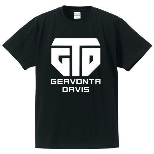 新品　デービス　プリント TANK TEE Lサイズ GTD タンクデービス Tシャツ 黒 Lサイズ GERVONTA TANK DAVIS