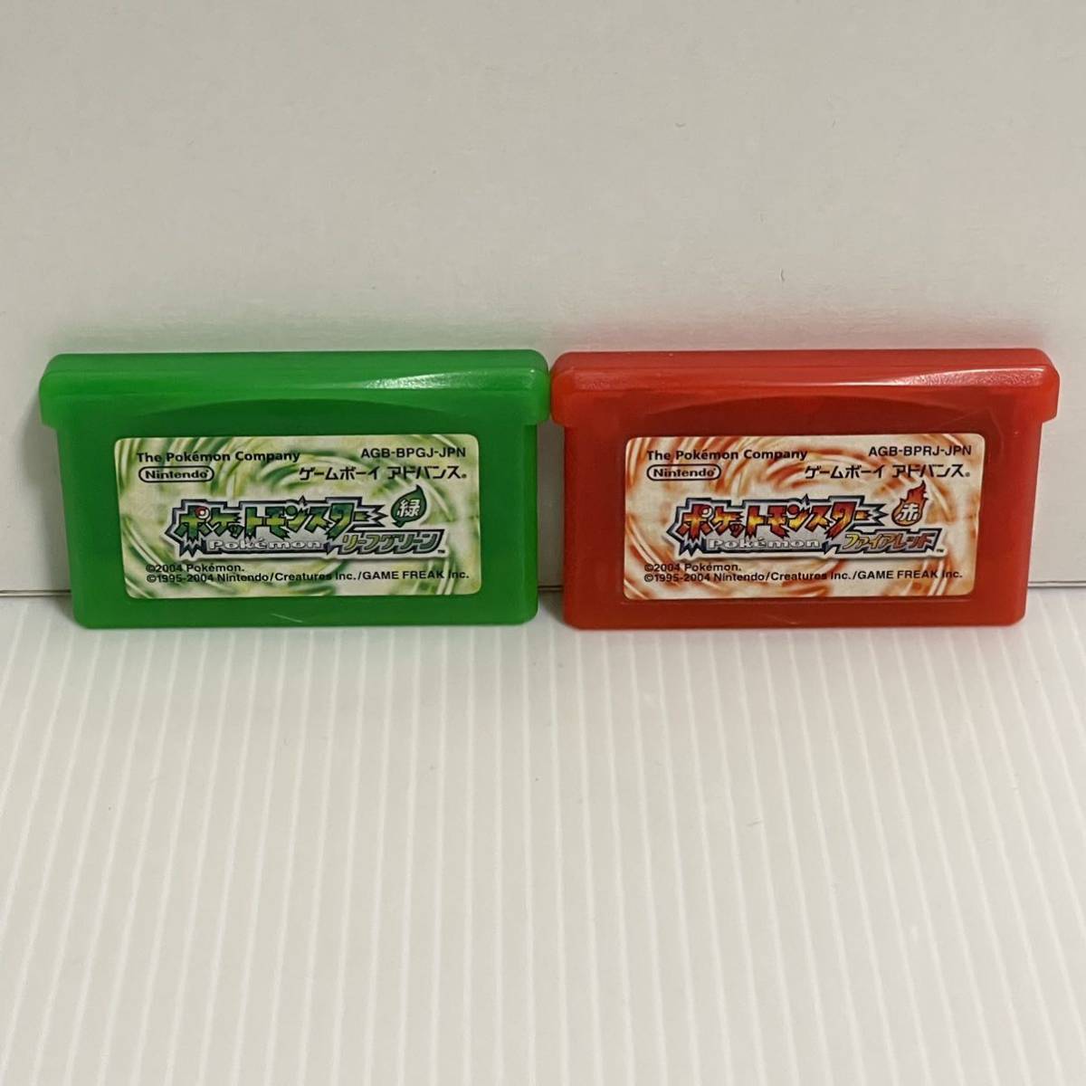 美品 ソフトのみ GBA ポケットモンスター ファイアレッド/リーフ
