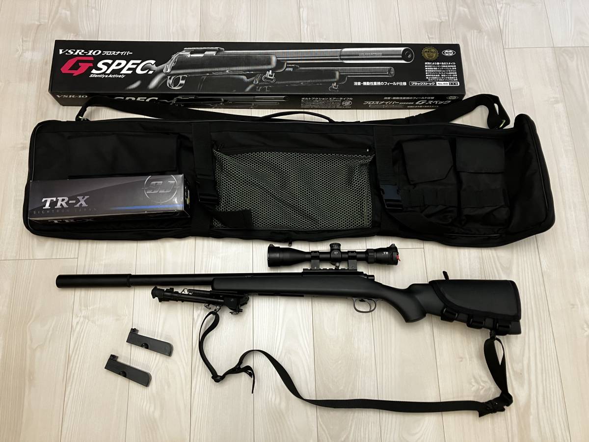 東京マルイ VSR10 Gスペック 動作OK SIGHTRON TR-Xスコープ バイボット 