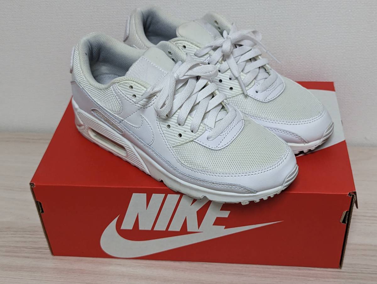 中古 AIR MAX 90 CN8490-100 （ホワイト/ホワイト/ホワイト） US7.5　25.5cm
