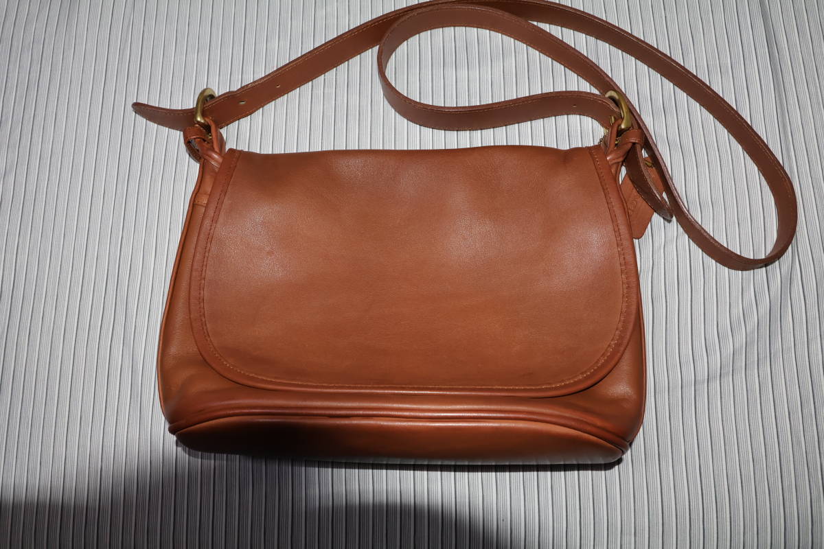 オールド コーチ レザー ショルダーバッグ ブラウン 4150 COACH 