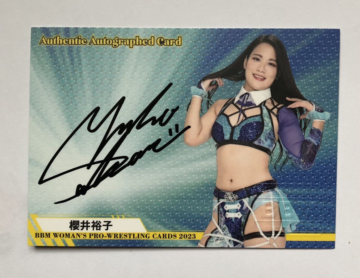 BBM のばさ 女子プロレス りほ（里歩） 直筆サインカード 女子プロレス 