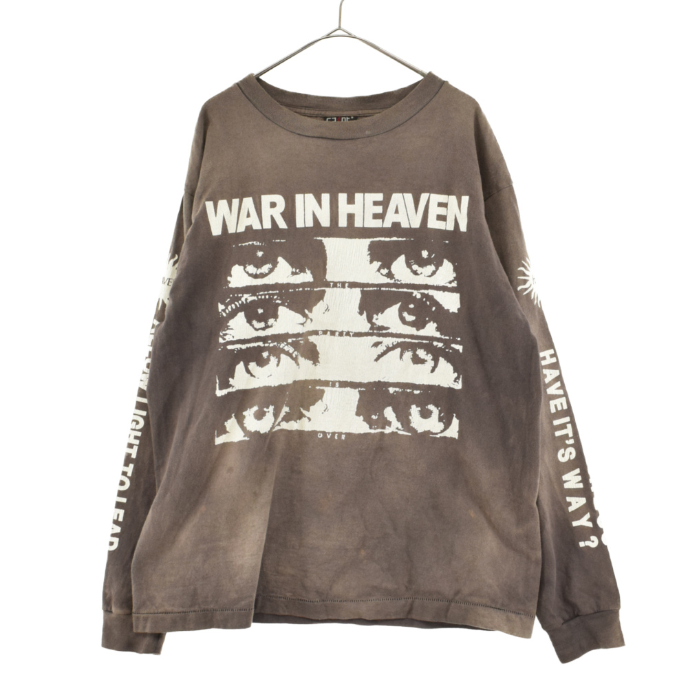 セント マイケル 21AW LS TEE EYES W．I．H グラフィックプリント長袖T