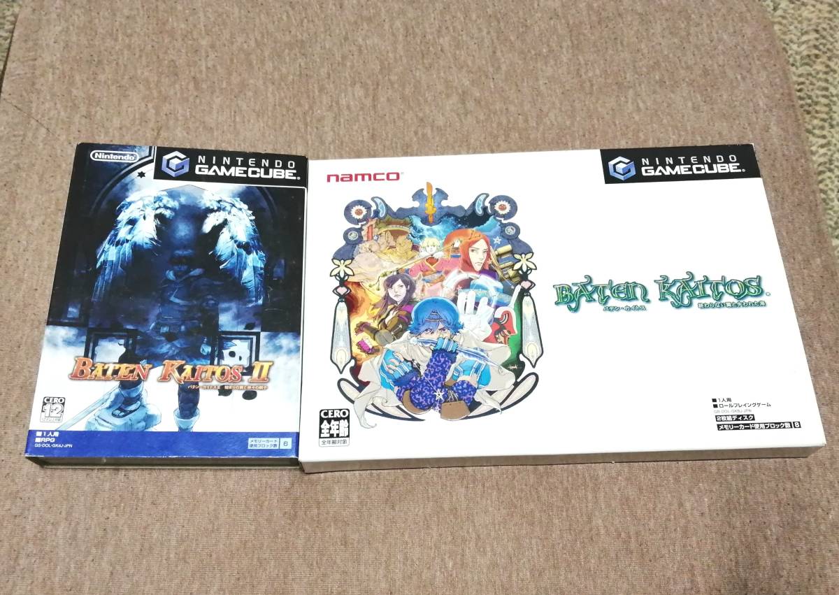 箱説付き GC 「 バテンカイトス + バテンカイトス2 」(ゲームキューブ バテン・カイトス 終わらない翼と失われた海 始まりの翼と神々の嗣子